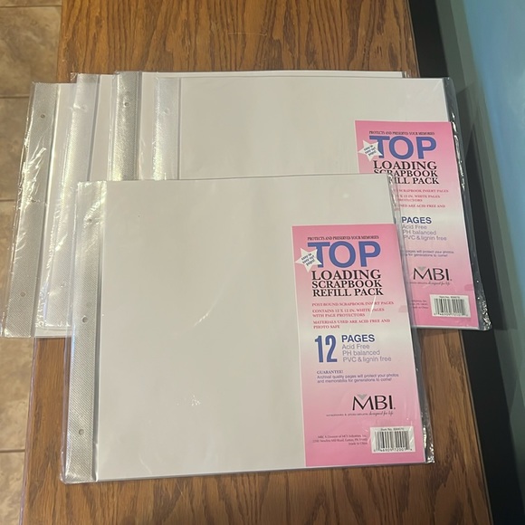 MBI Design Mbi Top Loading Scrapbook Refill Packs Unopened Packs 12